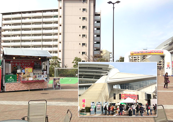 兵庫県神戸市 ノエビアスタジアム：INAC神戸 レオネッサ戦 でドネルケバブ販売　（2013/2/21～25）