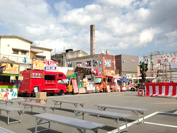 箕面市桜井商店街「箕面祭り」 でドネルケバブ販売（2013/8/3～4）