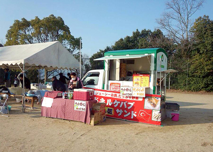 和歌山 岩出マラソン大会でドネルケバブ販売