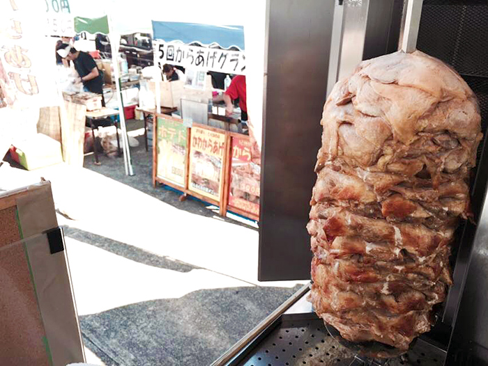 和歌山県立体育館：ふれあいフェスタでドネルケバブ販売