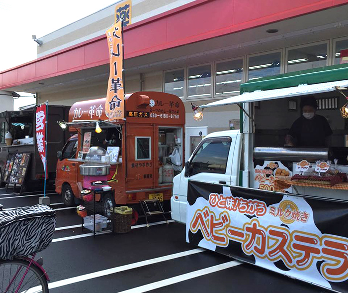 ツルハドラック 木ノ本店 様で、ベビーカステラ ミルク焼き販売