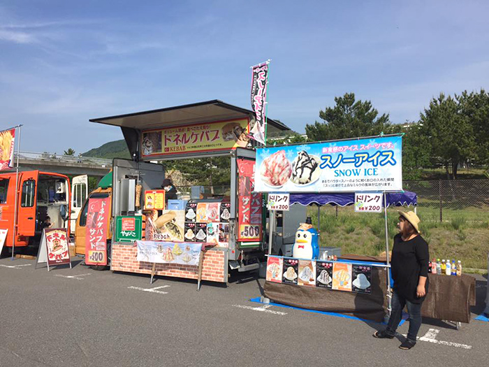 淡路明石海峡公園でドネルケバブ・スノーアイス販売