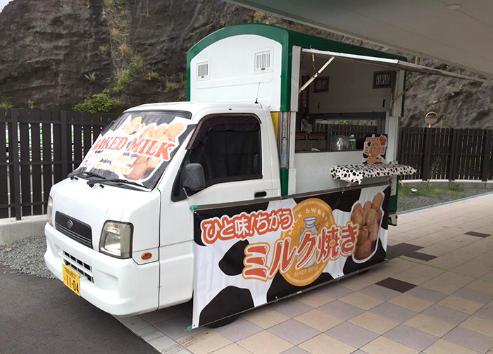 ドライビングスクールかいなん様でミルク焼き販売