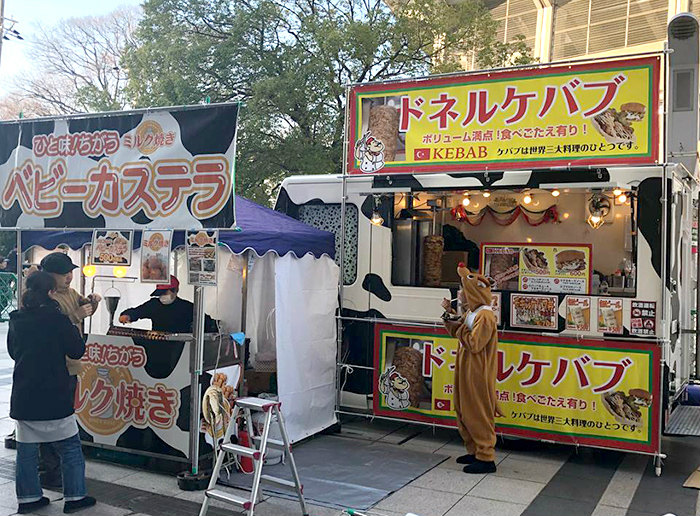 天皇杯全国サッカー選手権大会 ヤンマースタジアムでドネルケバブ・ミルク焼き・ベビーカステラ販売中！